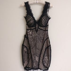 Bebe Lace Bodycon Dress